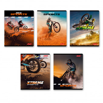 Тетрадь 80 клетка "Мотофристайл" скрепка, Светоч (5/45) Тетрадь 80 клетка "Мотофристайл" скрепка, Светоч (5/45)