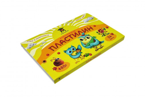 Пластилин классический  Магистр 24 цв., 480г. (60)