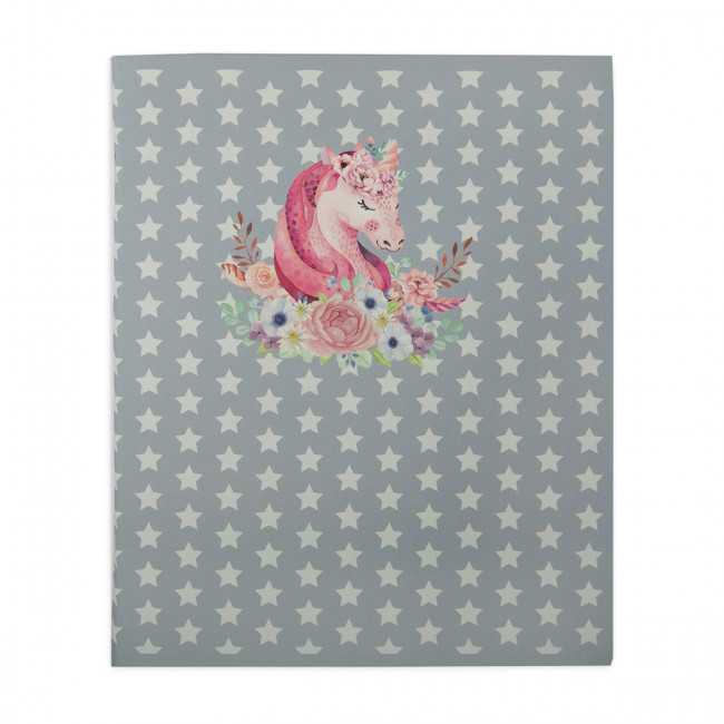 Тетрадь А5 48л клетка скоба "Единороги №3" "Светоч" (10)