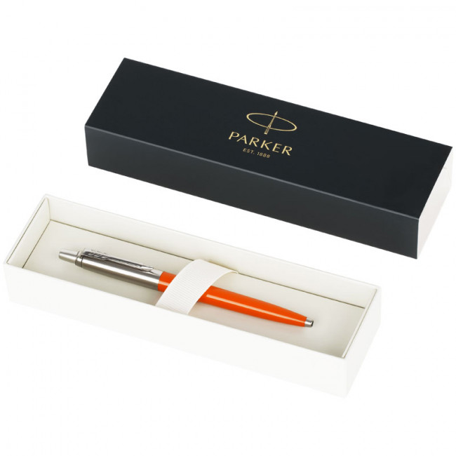 Ручка шариковая 0,8мм синяя "Jotter Originals Orange Chrome CT" кнопочн., Parker
