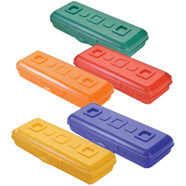 Пенал-футляр 210*90*40 "Премиум", пластик, ассорти (15) (Стамм) (Россия)