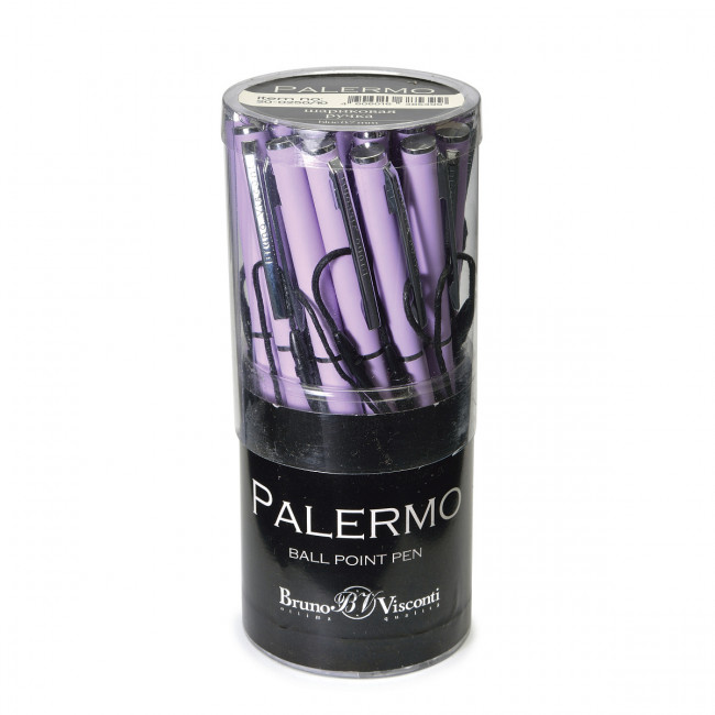 Ручка автоматическая 0,7мм синяя "Palermo", сиреневый корпус, BV/20-0250/10 (24)