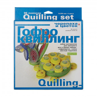 Набор для гофроквиллинга "Черепаха и цветок", BV/2-068/1 Набор для гофроквиллинга "Черепаха и цветок", BV/2-068/1