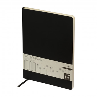 Cкетчбук А5 80л "Sketch&Art. Original", цвет гибкой обложки черный, BV/1-507/01 (20)