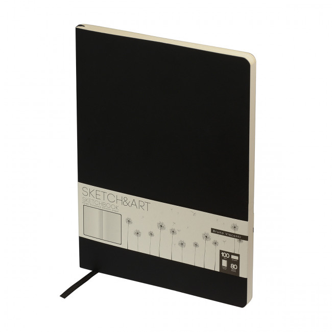 Cкетчбук А5 80л "Sketch&Art. Original", цвет гибкой обложки черный, BV/1-507/01 (20)