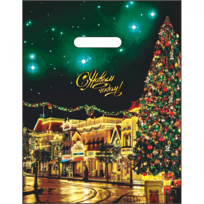 Пакет ПВД (31*40) 60 мкм "Фиеста" вырубная ручка, (50)