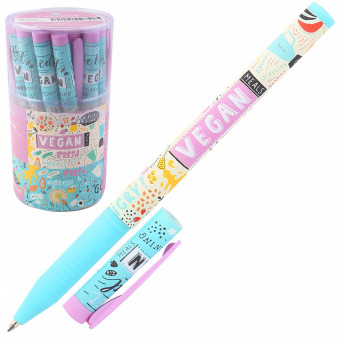 Ручка шариковая 0,7мм синяя "FreshWrite. Vegan. Фруктовый микс", BV/20-0214/77 (24)