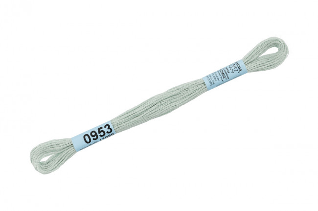 Нитки для вышивания "Gamma" мулине ( 0820-3070 ) 100% хлопок 8 м №0953 св.мята Нитки для вышивания "Gamma" мулине ( 0820-3070 ) 100% хлопок 8 м №0953 св.мята