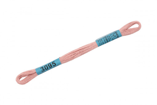 Нитки для вышивания "Gamma"    мулине  ( 3071-3172 )  100% хлопок     8 м №3095 розово-бежевый