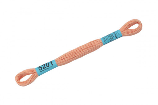 Нитки для вышивания "Gamma"    мулине  ( 3173-6115 )  100% хлопок     8 м №5201 бежевый