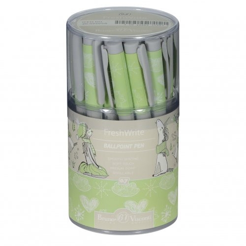 Ручка шариковая 0,7мм синяя "FreshWrite. Девочка и Единорог. Птички", BV/20-0214/58 (24)