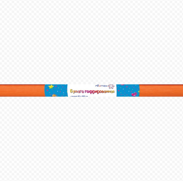 Бумага крепированная 50*250см, 32г/кв.м., оранжевый Attomex 8040706