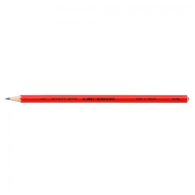 Карандаш HB чернографитный, красный корпус, Koh-I-Noor/169600200179RU