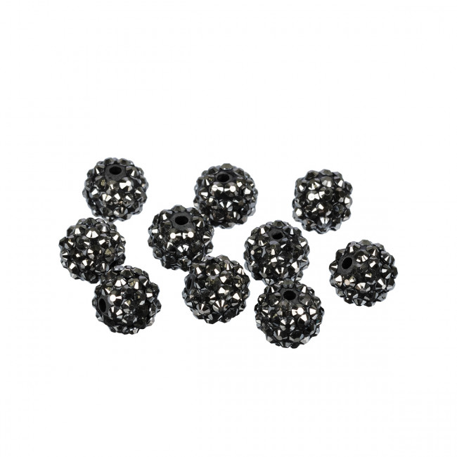 Бусина 14мм пластик, №12 т.серебро, 10шт, Zlatka/BWR-14 №12 Бусина 14мм пластик, №12 т.серебро, 10шт, Zlatka/BWR-14 №12