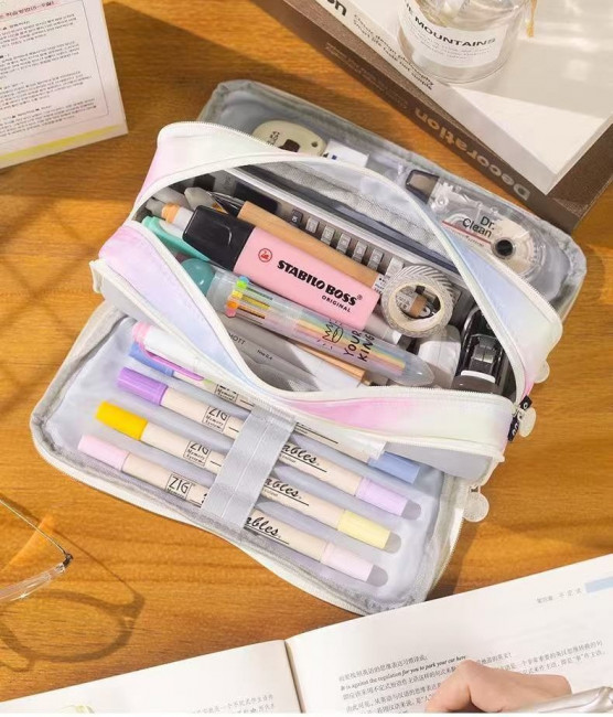 Пенал для канцелярских принадлежностей на 2 отделения, с внутренней подкладкой, Магистр/ TM00505 Пенал для канцелярских принадлежностей на 2 отделения, с внутренней подкладкой, Магистр/ TM00505