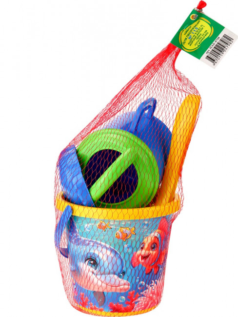 Песочный набор "Морские жители 1": ведро, лопатка 22см, лейка, 3 формочки, №115, Рыжий Кот/НАБ-4798 Песочный набор "Морские жители 1": ведро, лопатка 22см, лейка, 3 формочки, №115, Рыжий Кот/НАБ-4798