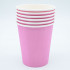Стаканы 250мл бумажные, пастель розовый, 6шт, Микрос/Ч48630