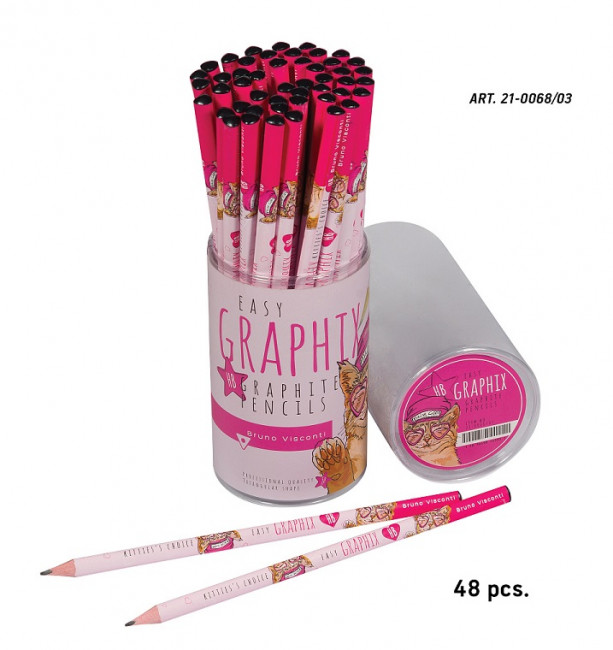 Карандаш 2мм НВ чернографитовый "EasyGraphix. Кот Мейнкун", BV/21-0068/03 (48) Карандаш 2мм НВ чернографитовый "EasyGraphix. Кот Мейнкун", BV/21-0068/03 (48)
