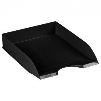 Лоток L 250мм для бумаг, горизонтальный "Дельта", черный, СТАММ/ЛТГ-30460 (6)