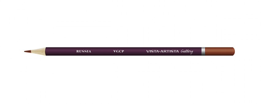 Карандаш цветной художественный заточенный 716 марс оранжевый, Gallery VISTA-ARTISTA/VGCP 716 (6)