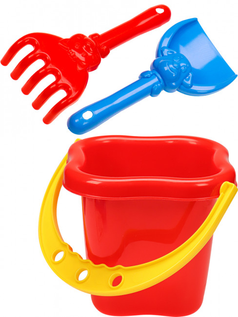 Набор № 8: ведро 0,8л +лопатка 13см +грабли 13см, Рыжий Кот/И-1823 (48) Набор № 8: ведро 0,8л +лопатка 13см +грабли 13см, Рыжий Кот/И-1823 (48)