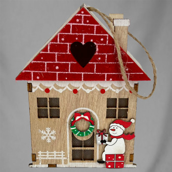 СВЕТИЛЬНИК ДЕКОРАТИВНЫЙ, DARLENS «ДОМИК», С ПОДСВЕТКОЙ, 10Х6,5 СМ, DL-DRL08386