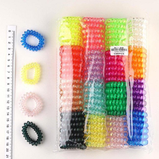 Резинка для волос спираль 23-24 (25/100)