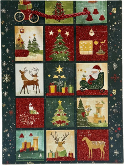 Пакет 18*8.5*24см подарочный "Новогодний", цвет ассорти, 99185S (12)