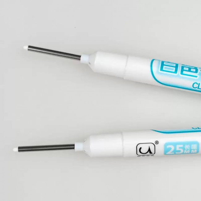 Маркер разметочный с удлинённым наконнечником 20мм белый, CL-8026 (10)