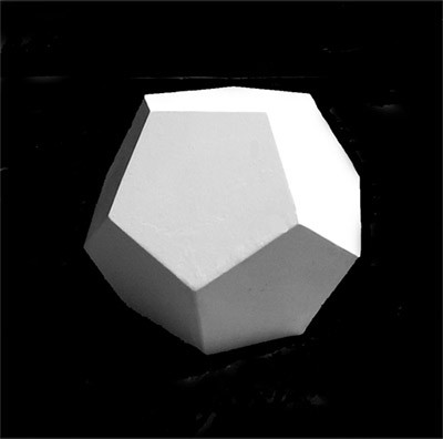 Додекаэдр 15см, гипс, 30-312