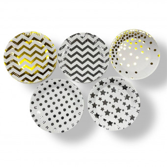 Тарелка бумажная 18 см "День Рождения", 10шт, MAG-260155