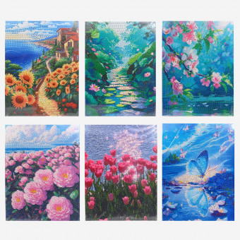 Алмазная мозаика 30*40см МИКС на подрамнике, ARTCoco/30405