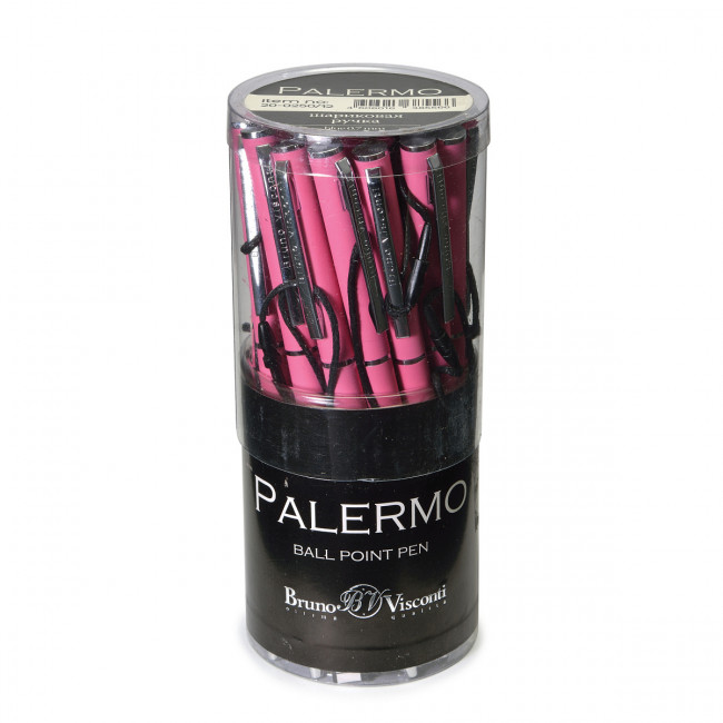 Ручка автоматическая 0,7мм синяя "Palermo", красный коралловый корпус, BV/20-0250/12 (24)