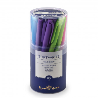 Ручка шариковая 0,5мм синяя "SoftWrite. Special", BV/20-0090 (24)