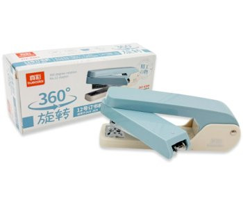 Степлер №24/6, 26/6  DI-280 до 25 листов, поворотный, пластик, голубой, в к/кор ZCC-6399 (1/12/96)