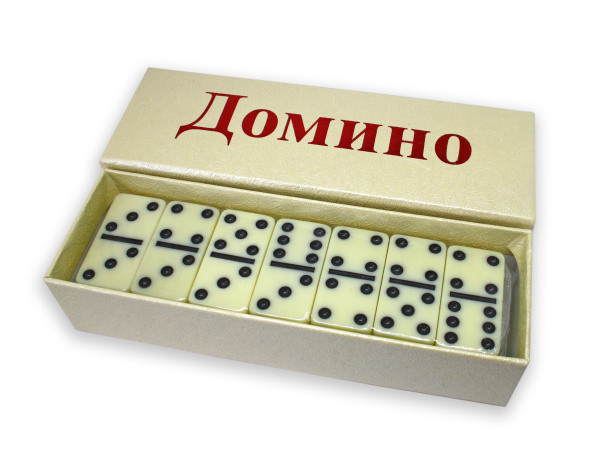 Домино пластиковое, 28 фишек малых, Asmar