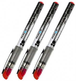 Ручка гелевая 0,7мм красная "NANO gel", PENSAN/6020к (12)