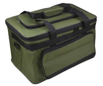 Сумка для творчества 30*47*25см DG-85 "Зеленая" А3, текстиль, 2 наружных кармана, на молнии, 2 вида ручек (1/40)