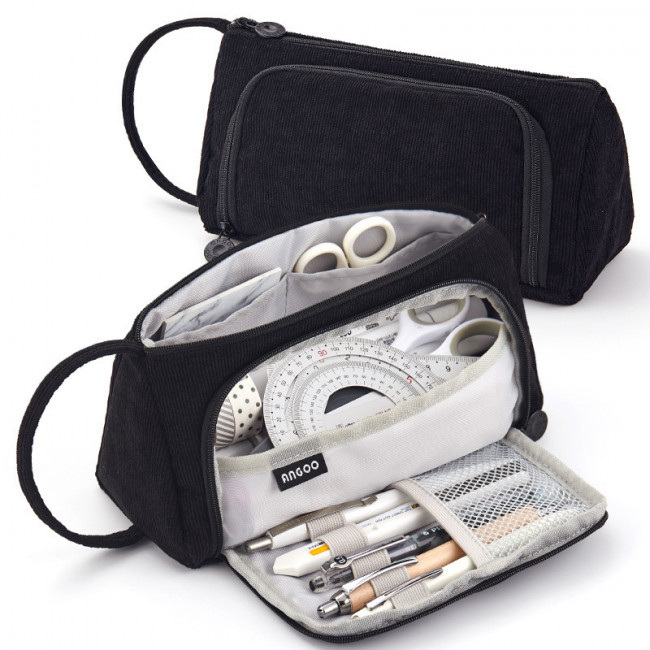 Пенал для канцелярских принадлежностей на 2 отделения, с внутренним подкладом, Магистр, цвета ассорти/ TM0140 Пенал для канцелярских принадлежностей на 2 отделения, с внутренним подкладом, Магистр, цвета ассорти/ TM0140