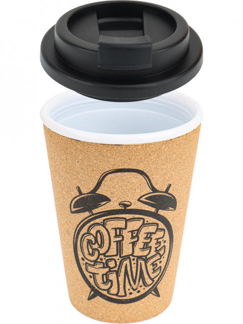 Термостакан "Время кофе" 350 мл, MILAND/КП-8191 Термостакан "Время кофе" 350 мл, MILAND/КП-8191