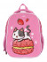 Рюкзак подрост. Schoolformat ERGONOMIC LIGHT 4 STRAWBERRY CAT 19 л роз. 38х29х18 жестк. каркас 1 отд. молния д/девочек