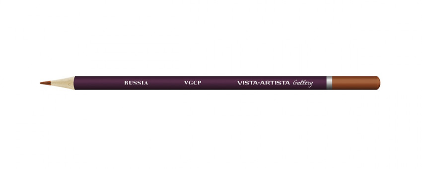 Карандаш цветной художественный заточенный 725 корица, Gallery VISTA-ARTISTA/VGCP 725 (6)