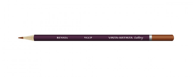 Карандаш цветной художественный заточенный 725 корица, Gallery VISTA-ARTISTA/VGCP 725 (6)