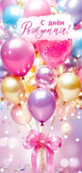 Конверт для денег "С Днем рождения!", 90-2081 (10)