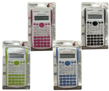 Калькулятор  CX-88 Carmin Инженерный, 12 разр, 15.5х8х1см, с крышкой, цвета ассорти, на блистере CM-82MS (1/120)