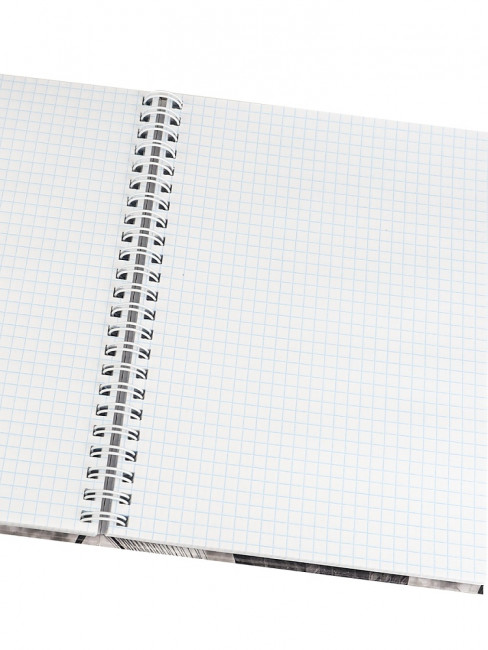 Записная книжка А5 100л клетка "Оттенки чёрного", 7БЦ, на гребне, Проф-Пресс/100-7211 (16)