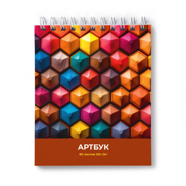 Артбук 175*200мм 80л "Творческая палитра" на гребне, Светоч/А161_01366 (2/10)