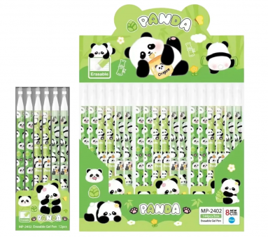 Ручка гелевая синяя 0,38мм Магистр "Panda", со стираемыми чернилами, MP-2402 (12)