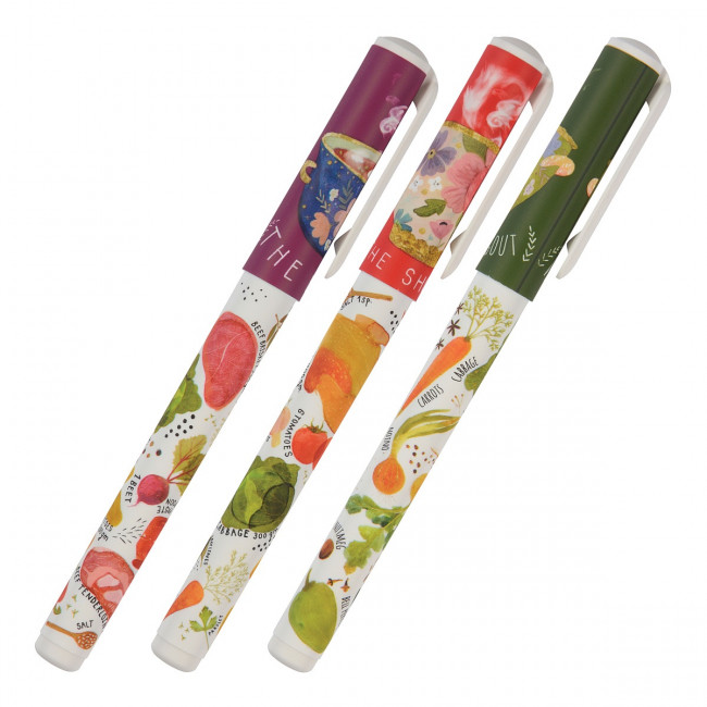 Ручка шариковая 0,7мм синяя "DreamWrite. Славянская трапеза", BV/20-0264/13 (24)