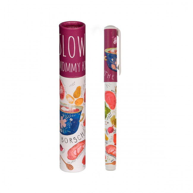 Ручка шариковая 0,7мм синяя "DreamWrite. Славянская трапеза", BV/20-0264/13 (24)